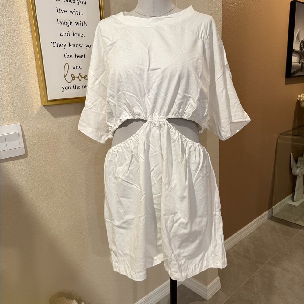 Free People White Mini Dress